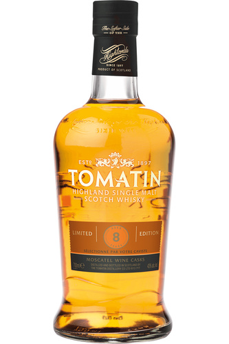WHISKY ECOSSE HIGHLANDS SINGLE MALT TOMATIN 8 ANS MOSCATEL 43% 70CL