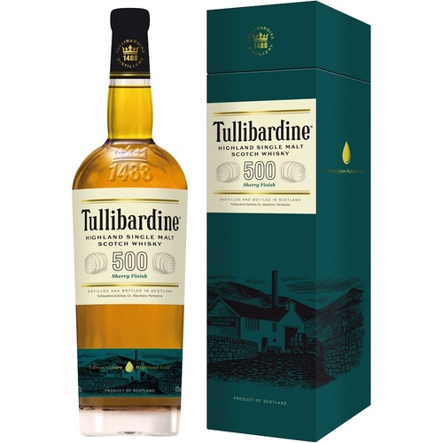 WHISKY ECOSSE TULLIBARDINE SHERRY 500 SINGLE MALT 43% 70CL